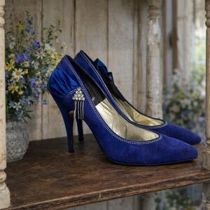 Vintage 1980’s Wild Night Blue Pumps